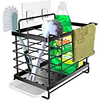 Orimade Organizador Sink Caddy Soporte para Utensilios de Cocina Adhesivo ＆Encimera para el Fregadero Acero Inoxidable…